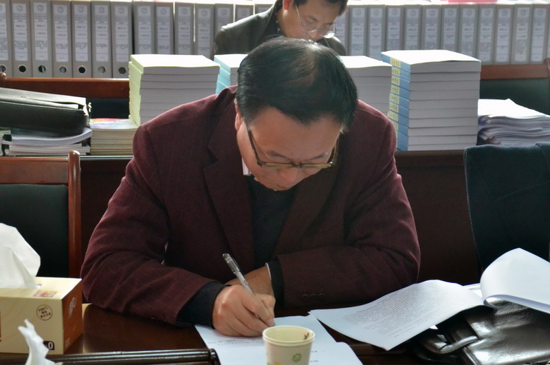 市教育局检查组来我校检查指导工作
