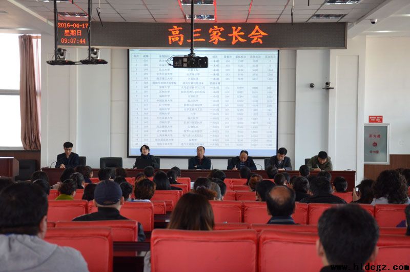 协力提升，完美冲刺——市二高中召开高三学生家长会