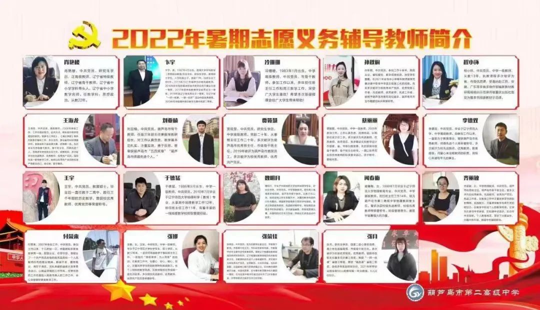 不忘初心名优示范 公益课堂党员先行——市二高中开展2022年暑期名优教师、党员教师志愿义务辅导活动